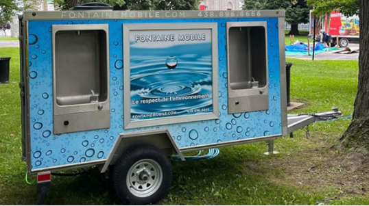 Fontaine Mobile - Stations d'eau potable écologique pour vos événements partout au Québec!