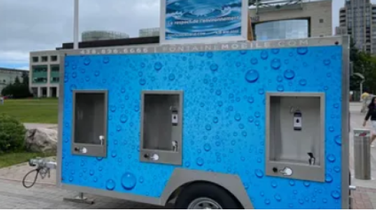 Fontaine Mobile - Stations d'eau potable écologique pour vos événements partout au Québec!