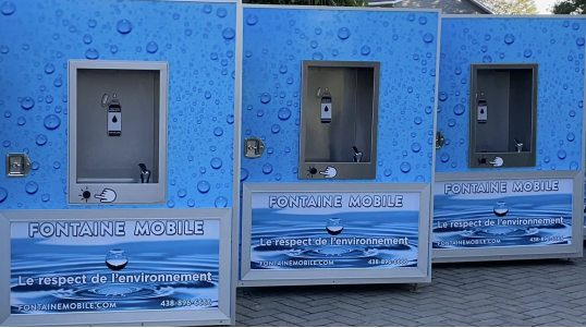 Fontaine Mobile - Stations d'eau potable écologique pour vos événements partout au Québec!