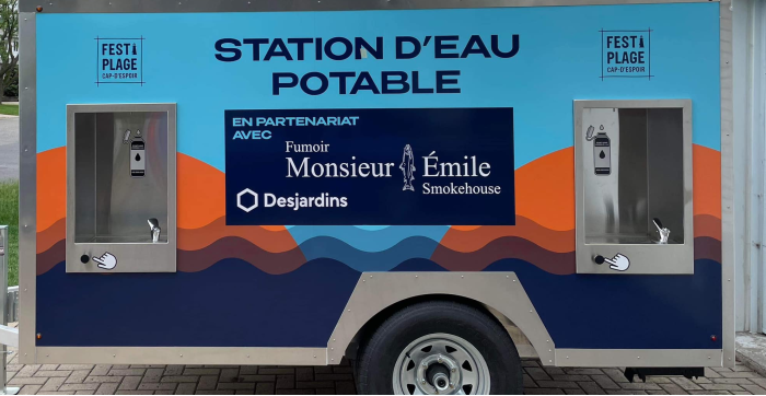 Fontaine Mobile - Stations d'eau potable écologique pour vos événements partout au Québec!