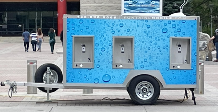 Fontaine Mobile - Stations d'eau potable écologique pour vos événements partout au Québec!